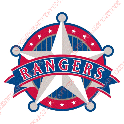 Texas Rangers Customize Temporary Tattoos Stickers NO.1961